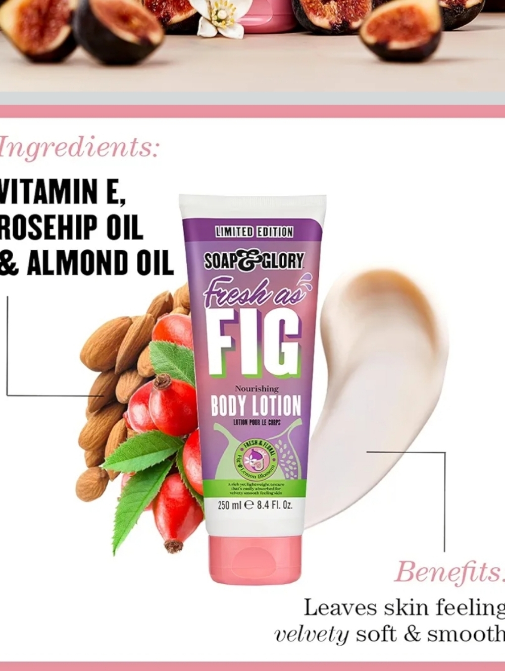 Soap & Glory Fresh As Fig Limited Edition Set (Scrub & Lotion) - Picture 2 of 13
